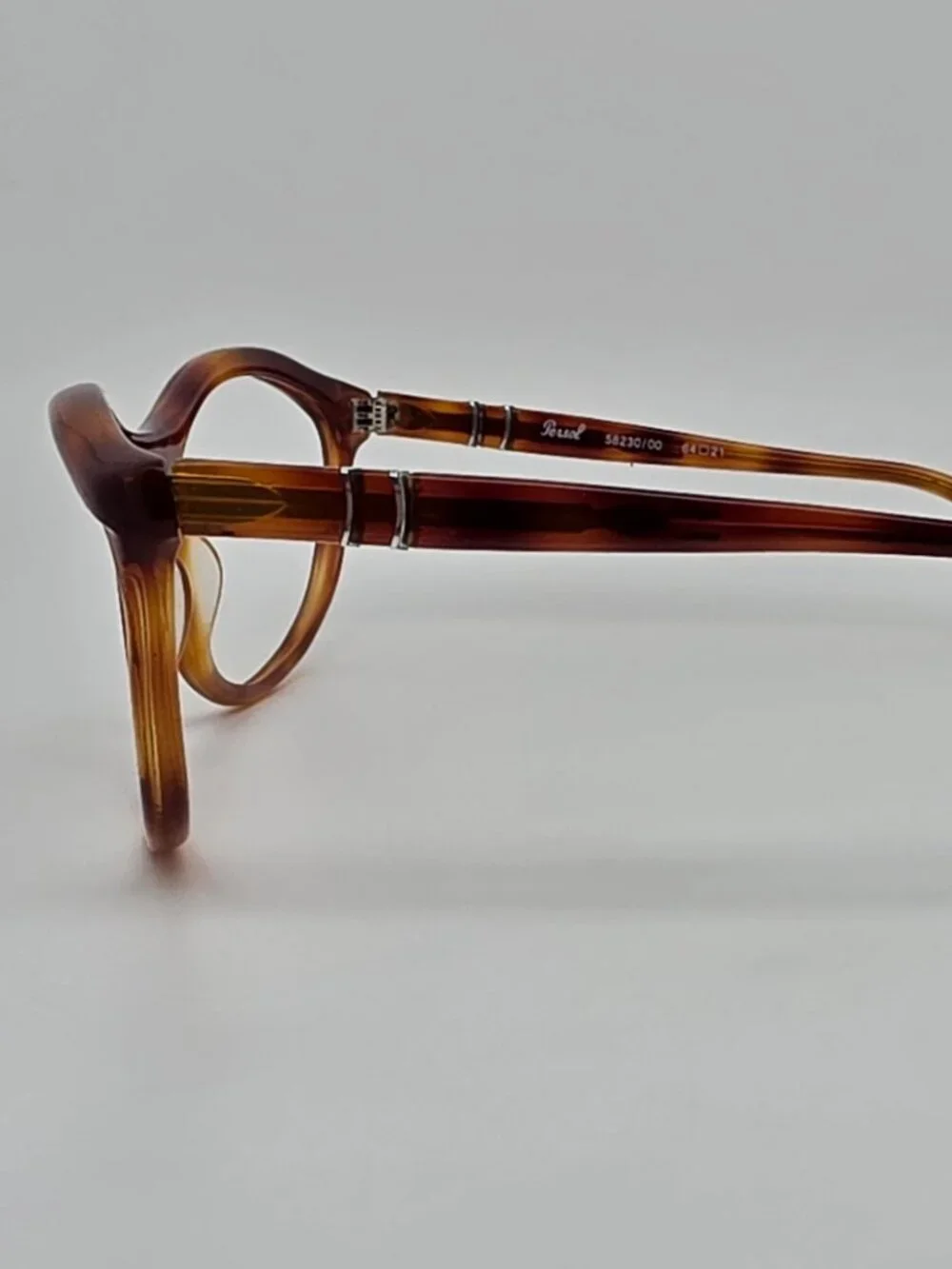 Persol 58230/00 96 Blonde Tortoise Terminator Sunglasses Frame w Case Italy 64mm